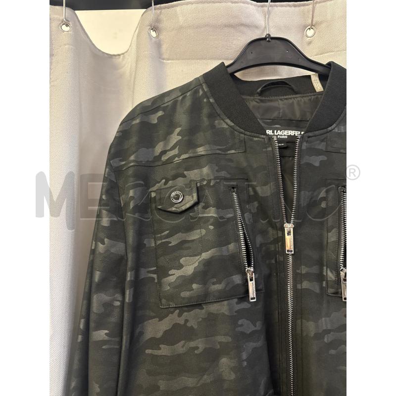 GIUBBINO KARL LAGERFELD NERO MIMETICO TG.M TASCHINI | Mercatino dell'Usato Vinci - fraz. sovigliana 2