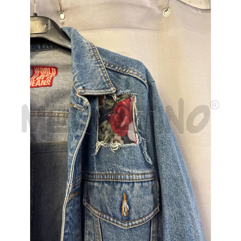 GIUBBINO UOMO CASUCCI JEANS INSERTI FIORI SENZA TG | Mercatino dell'Usato Vinci - fraz. sovigliana 2