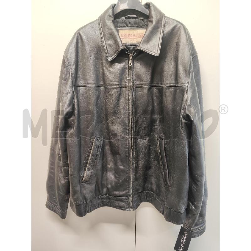 GIUBBINO UOMO GORDON & FURGUSON PELLE NERO TG.XL | Mercatino dell'Usato Vinci - fraz. sovigliana 1