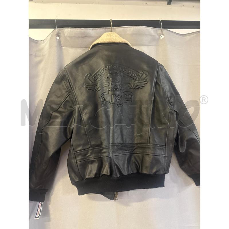 GIUBBINO UOMO # PELLE NERO PELO COLLO SENZA TG | Mercatino dell'Usato Vinci - fraz. sovigliana 2