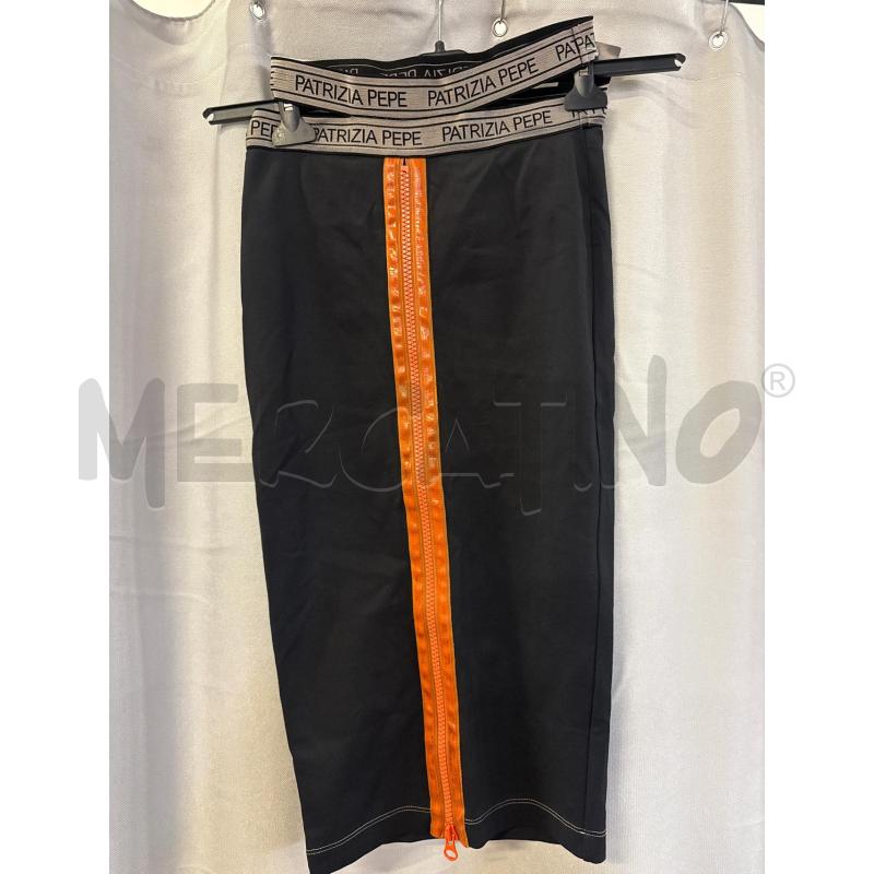 GONNA PATRIZIA PEPE NERA ZIP ARANCIO TG.0 | Mercatino dell'Usato Vinci - fraz. sovigliana 1