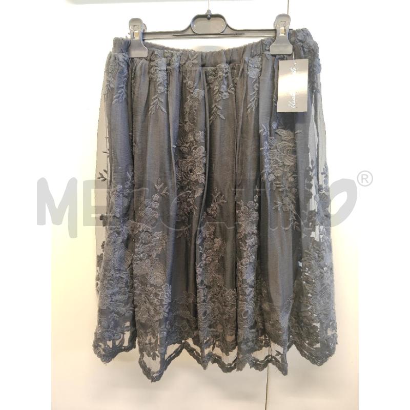 GONNA TWIN SET TULLE NERO RICAMATO TG.M  | Mercatino dell'Usato Vinci - fraz. sovigliana 1