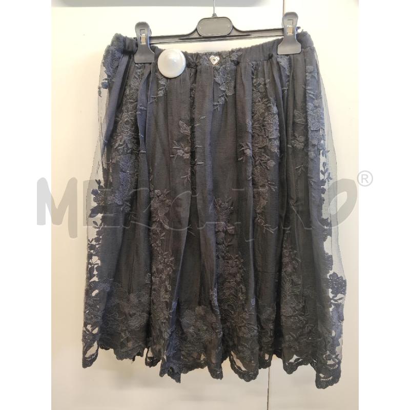 GONNA TWIN SET TULLE NERO RICAMATO TG.M  | Mercatino dell'Usato Vinci - fraz. sovigliana 3