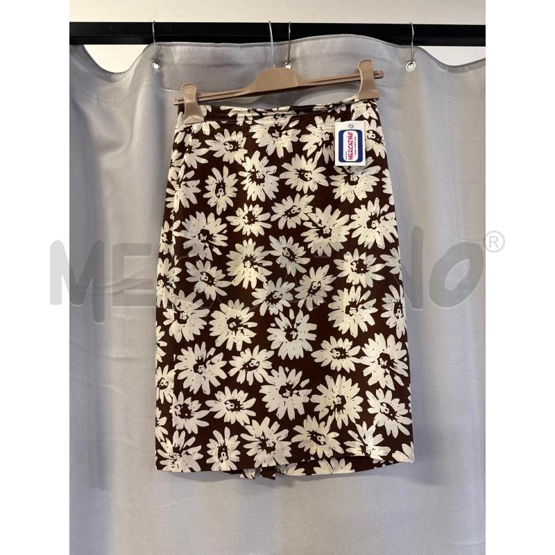 GONNA # BROOKSFIELD MARRONE FIORI PANNA TG.42 100% SETA | Mercatino dell'Usato Vinci - fraz. sovigliana 1