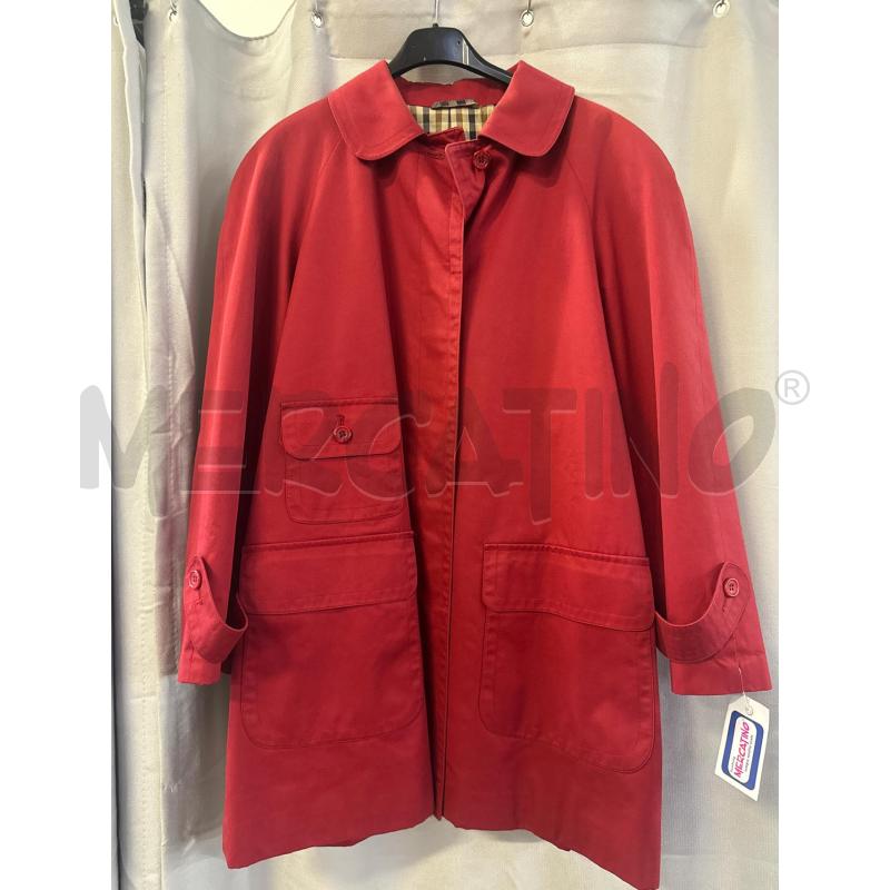 IMPERMEABILE # DONNA AQUASCUTUM ROSSO MADE IN ENGLAND SENZA TAGLIA | Mercatino dell'Usato Vinci - fraz. sovigliana 1
