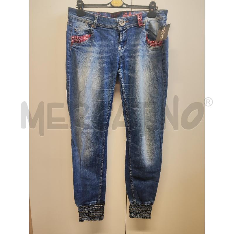 JEANS DONNA DESIGUAL TG.34 CUCITURE ELASTICO FONDO | Mercatino dell'Usato Vinci - fraz. sovigliana 1