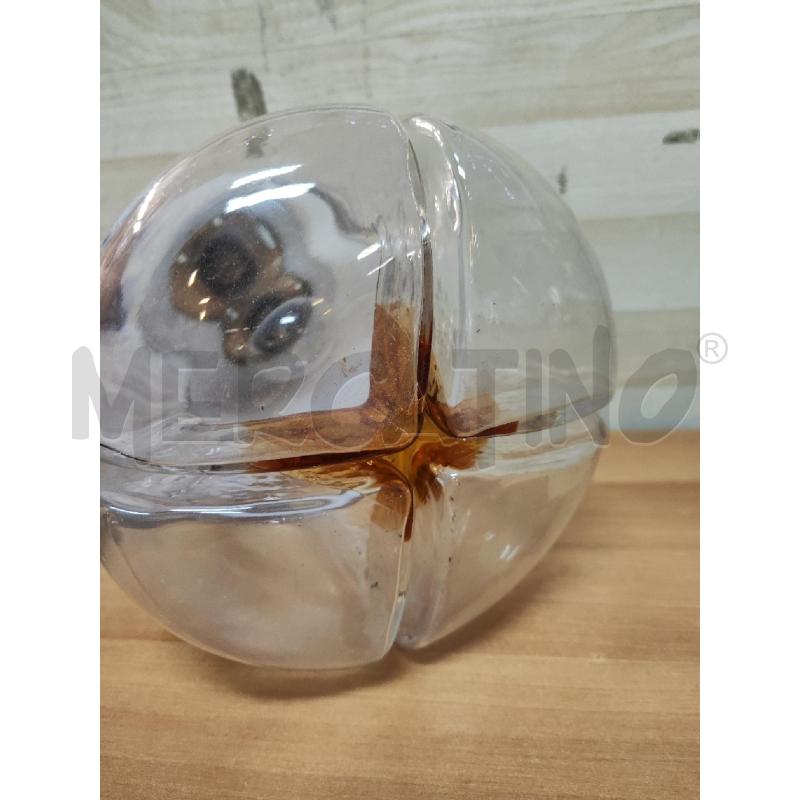 LAMPADARIO CILIBDRO VETRO FIORE ARANCIO IMPIANTO LUCE DA RIFARE | Mercatino dell'Usato Vinci - fraz. sovigliana 3