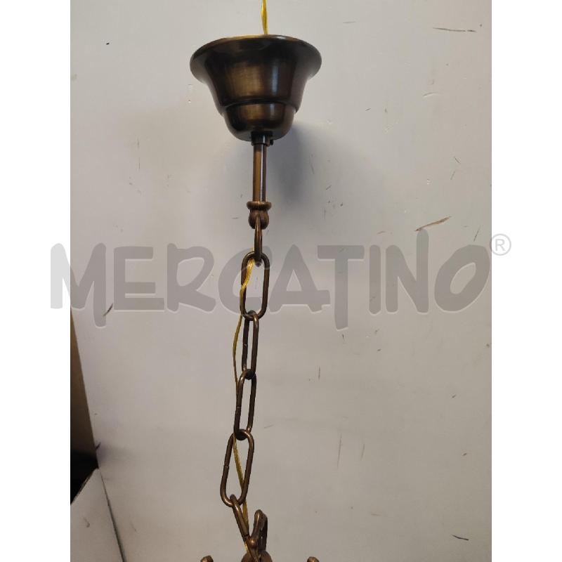 LAMPADARIO LANTERNA METALLO E VETRO | Mercatino dell'Usato Vinci - fraz. sovigliana 2
