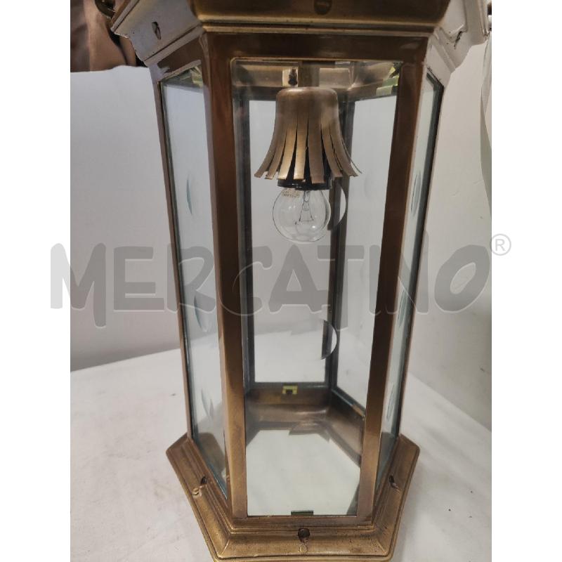 LAMPADARIO LANTERNA METALLO E VETRO | Mercatino dell'Usato Vinci - fraz. sovigliana 3