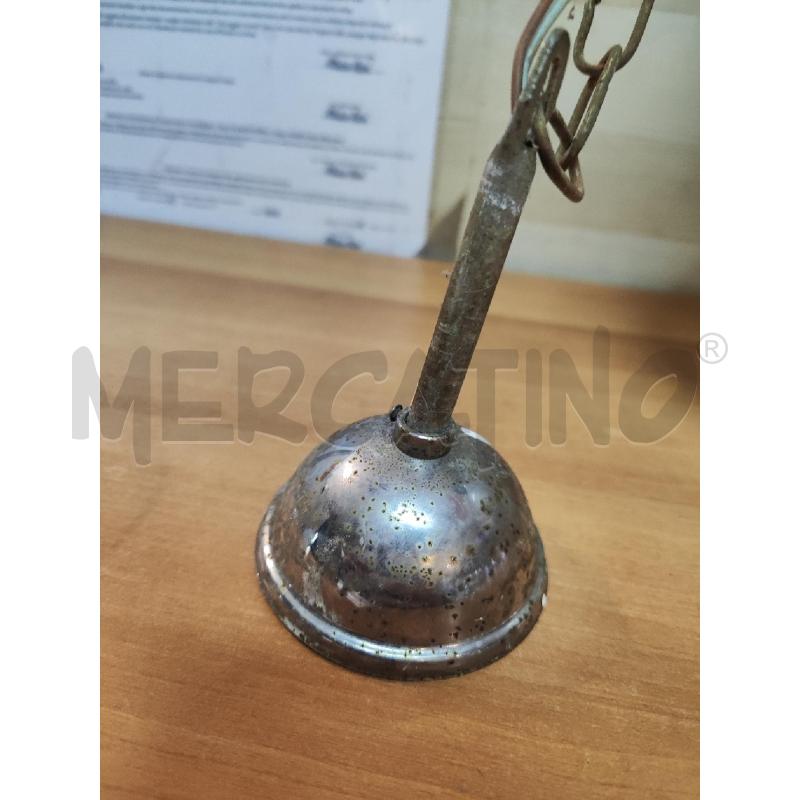 LAMPADARIO PALLA VETRO FIORE ARANCIO | Mercatino dell'Usato Vinci - fraz. sovigliana 2