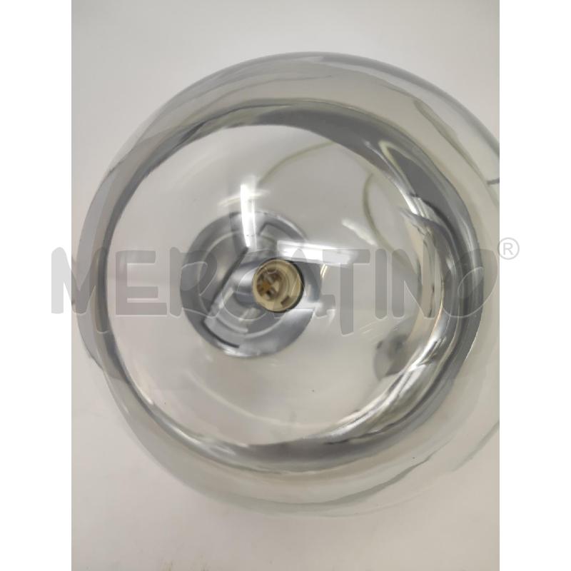 LAMPADARIO PALLA VETRO NUOVO GLOBO FASCIA ARGENTATA | Mercatino dell'Usato Vinci - fraz. sovigliana 3