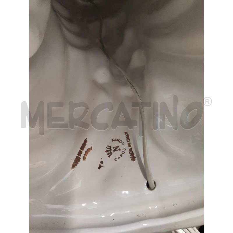 LAMPADA BASE CERAMICA DODDA BIANCA ORO | Mercatino dell'Usato Vinci - fraz. sovigliana 4