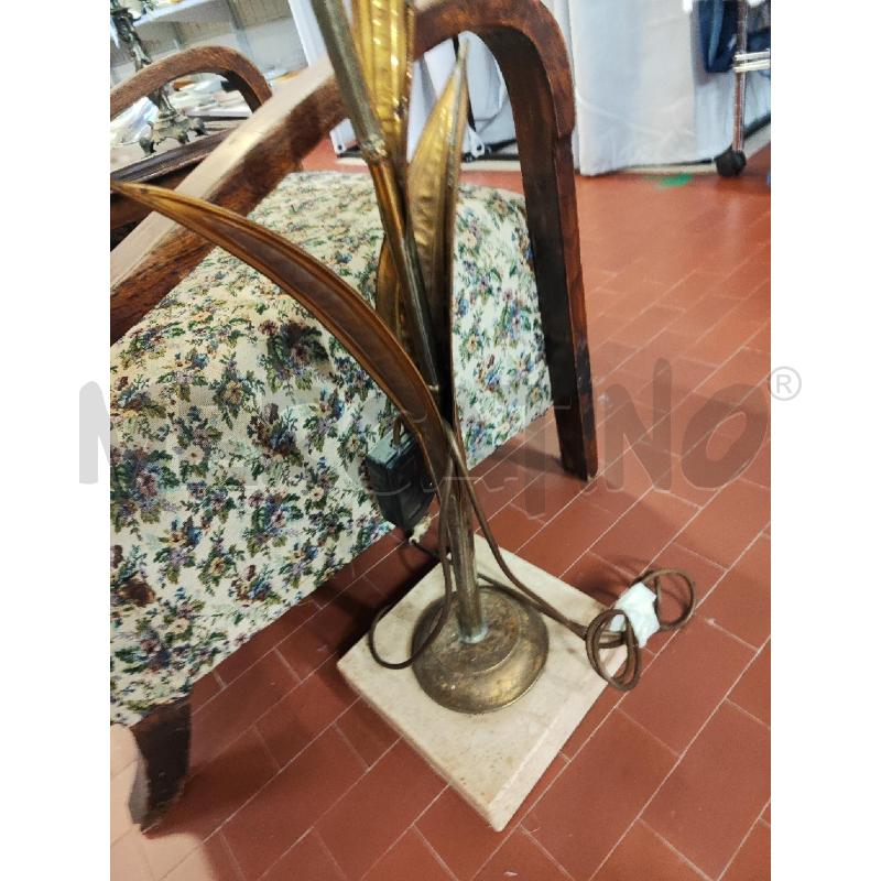 LAMPADA PIANTANA FORMA FOGLIA METALLO | Mercatino dell'Usato Vinci - fraz. sovigliana 3