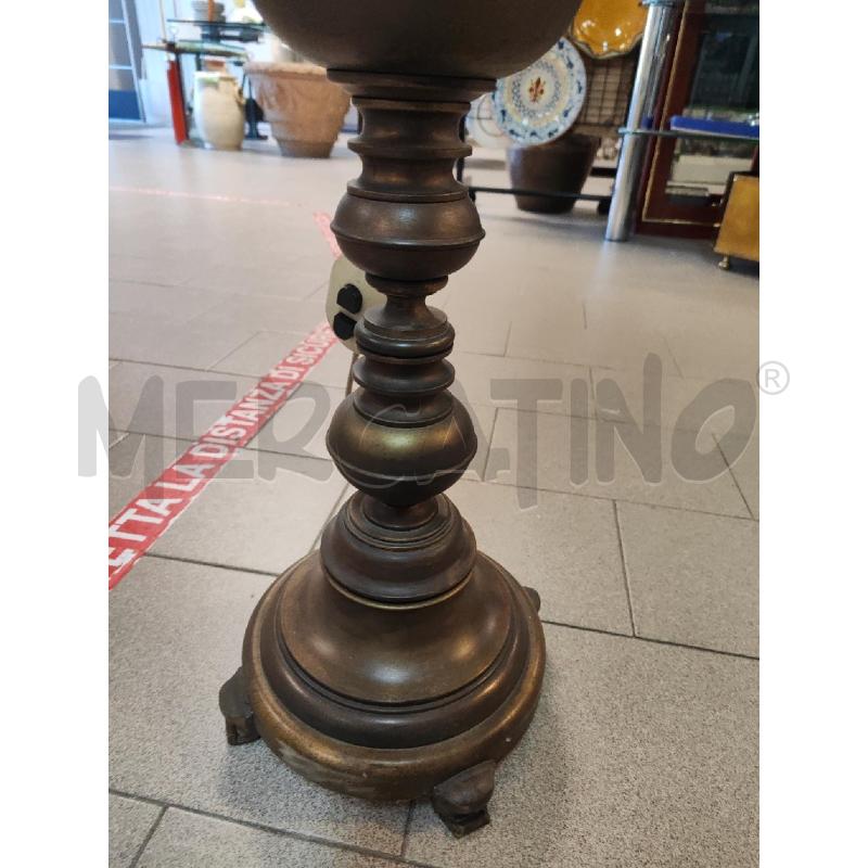 LAMPADA PIANTANA STELO OTTONE CAPPELLO CON PERLINE | Mercatino dell'Usato Vinci - fraz. sovigliana 2