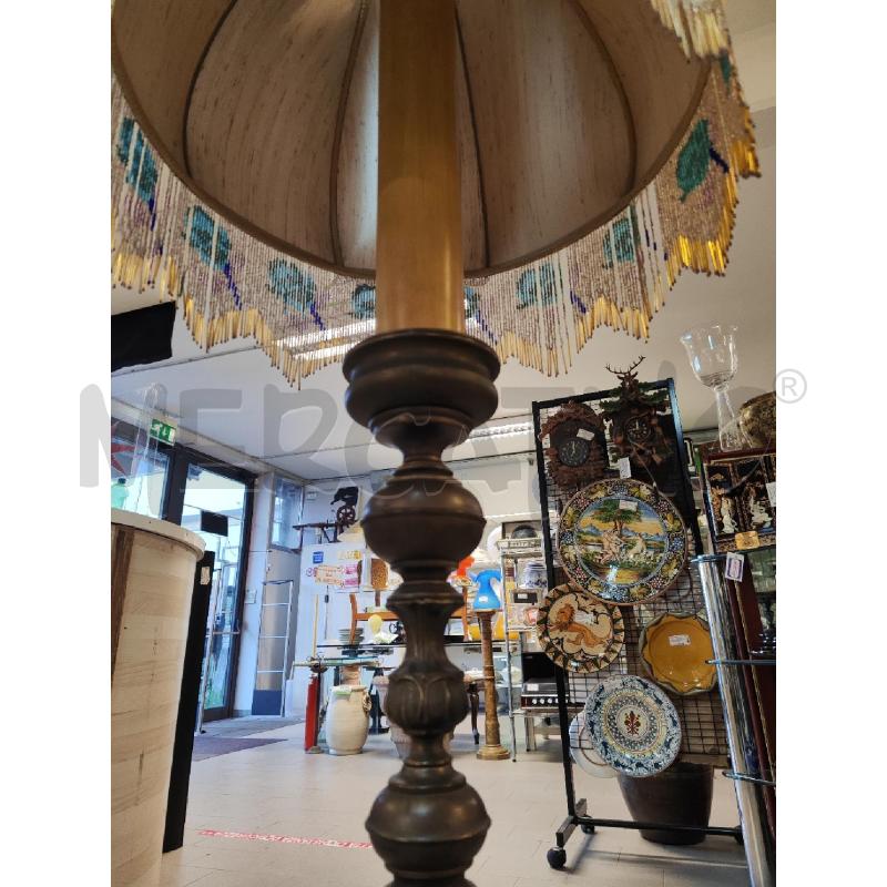 LAMPADA PIANTANA STELO OTTONE CAPPELLO CON PERLINE | Mercatino dell'Usato Vinci - fraz. sovigliana 3