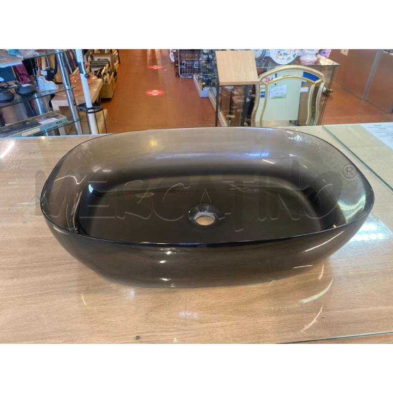 LAVANDINO DA APPOGGIO RESINA FUME' NUOVO 58CM  | Mercatino dell'Usato Vinci - fraz. sovigliana 1