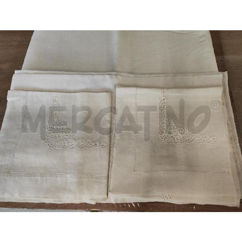 LENZUOLO MATRIMONIALE COMPLETO DA SBIANCARE INSERTO TRINA  | Mercatino dell'Usato Vinci - fraz. sovigliana 2