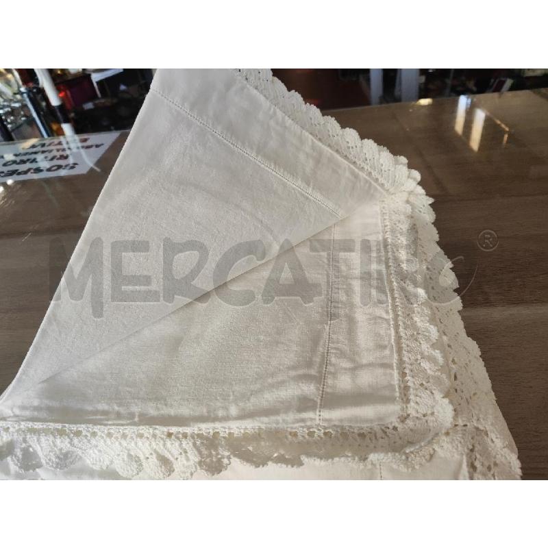 LENZUOLO MATRIMONIALE CON TRINA UNINETTO DA SBIANCARE  | Mercatino dell'Usato Vinci - fraz. sovigliana 4