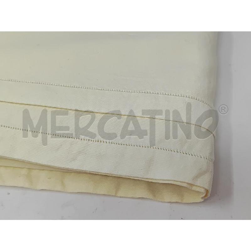 LENZUOLO MATRIMONIALE SOLO SOPRA CREMA CON GIORNINO | Mercatino dell'Usato Vinci - fraz. sovigliana 2