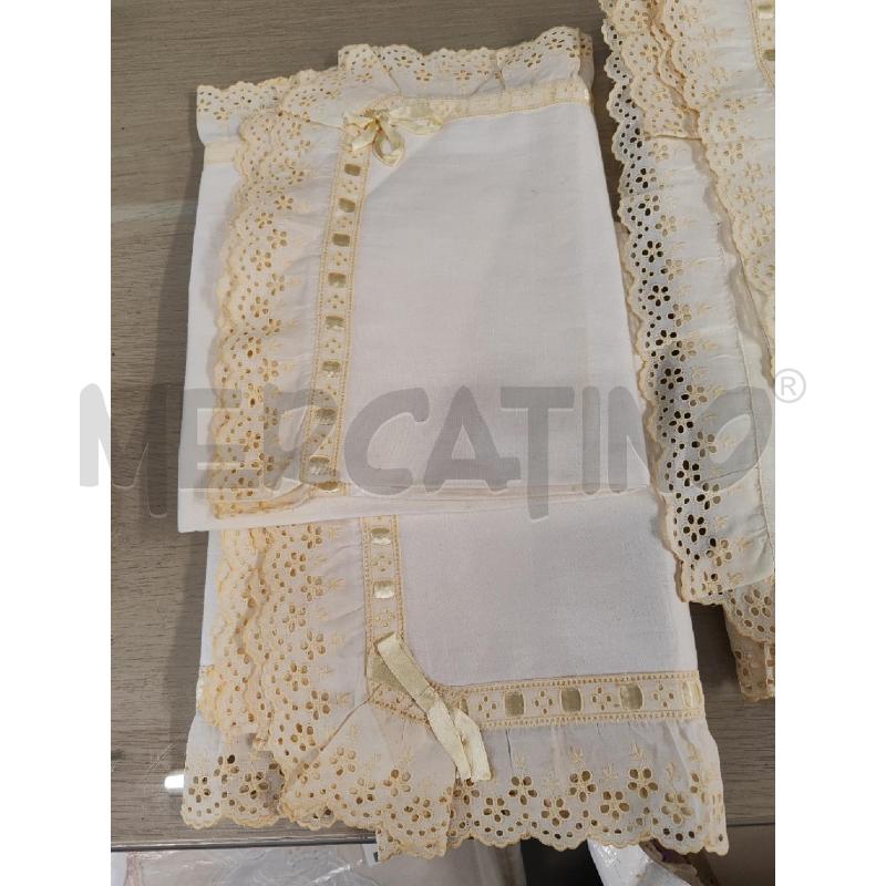 LENZUOLO MATRIMONIALE + 2 FEDERE NASTRINO GIALLO NUOVO DA SBIANCARE | Mercatino dell'Usato Vinci - fraz. sovigliana 2