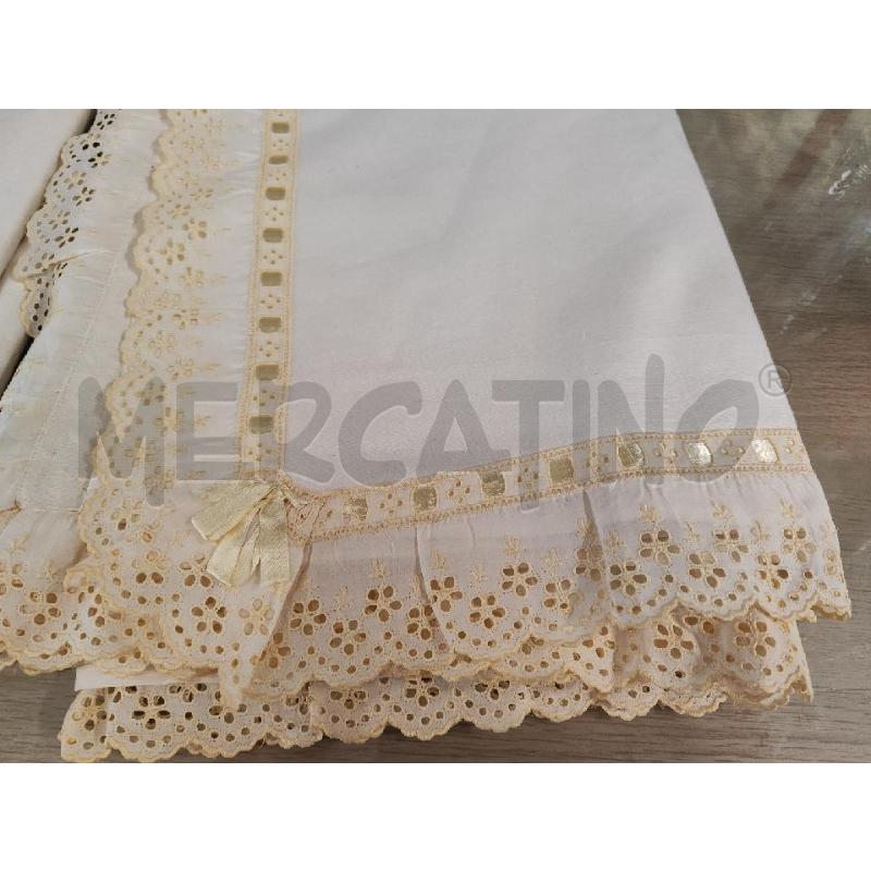 LENZUOLO MATRIMONIALE + 2 FEDERE NASTRINO GIALLO NUOVO DA SBIANCARE | Mercatino dell'Usato Vinci - fraz. sovigliana 3