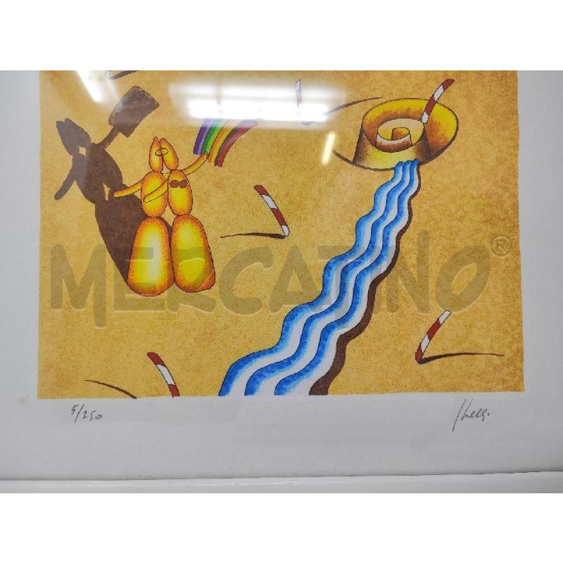 LITOGRAFIA GHELLI SPAIGGIA 32X32  | Mercatino dell'Usato Vinci - fraz. sovigliana 2