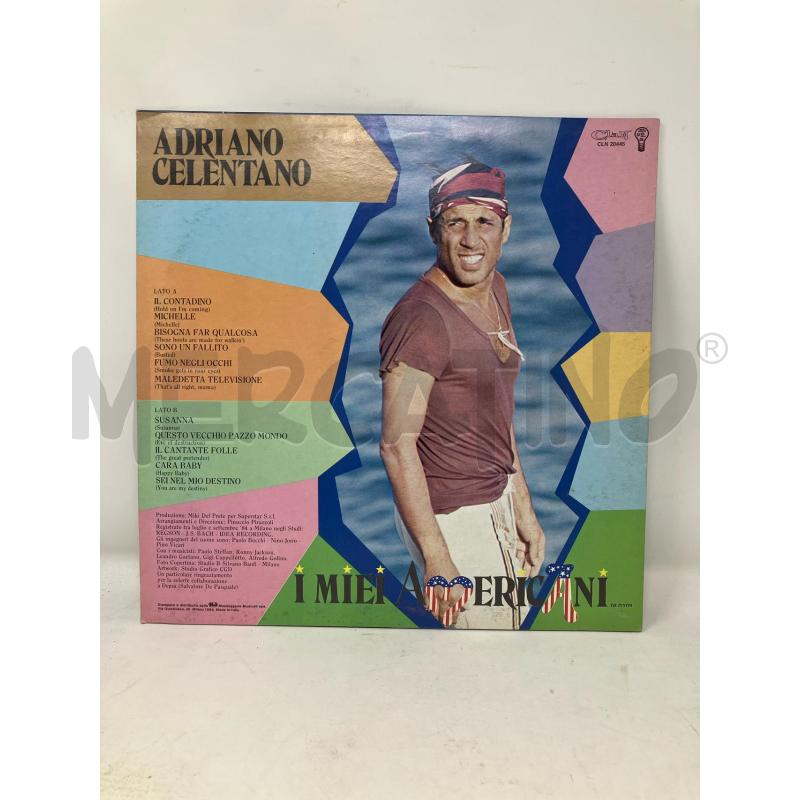 LP ADRIAMO CELENTANO - I MIEI AMERICANI | Mercatino dell'Usato Vinci - fraz. sovigliana 2