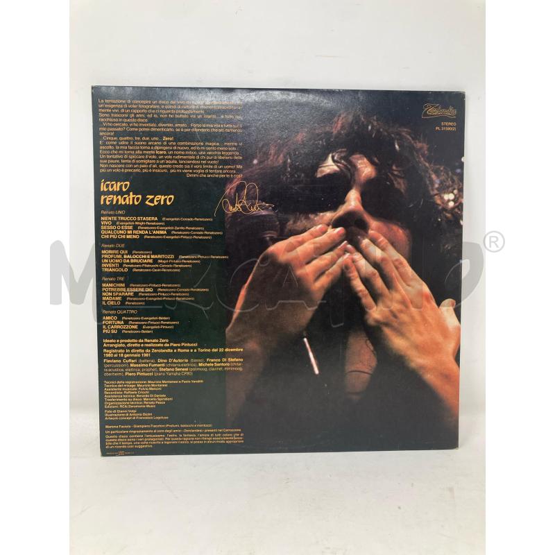 LP DOPPIO RENATO ZERO - ICARO - PL 31580(2) | Mercatino dell'Usato Vinci - fraz. sovigliana 2