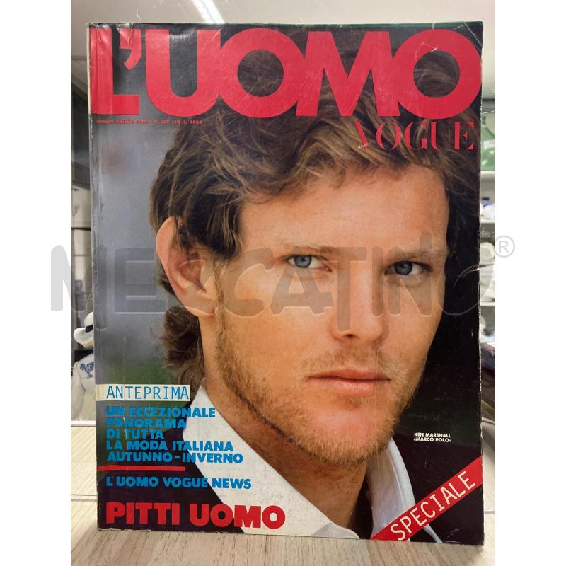 L'UOMO VOGUE AGOSTO 1981 KEN MARSHALL COVER PHOTO | Mercatino dell'Usato Vinci - fraz. sovigliana 1