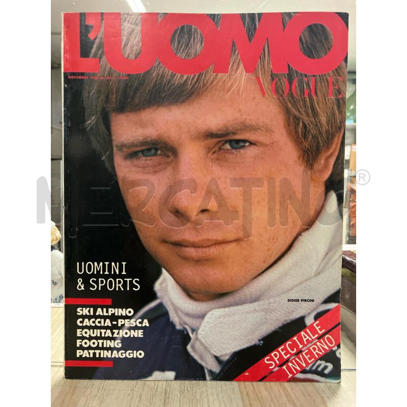 L'UOMO VOGUE NOVEMBRE 1980 DIDIER PIRONI COVER PHOTO | Mercatino dell'Usato Vinci - fraz. sovigliana 1
