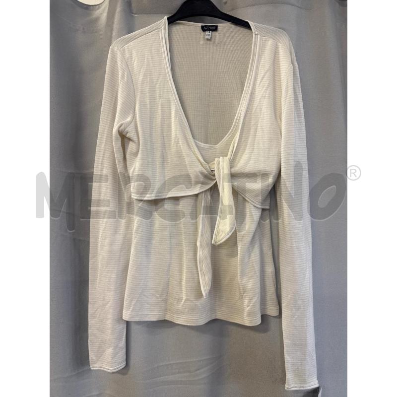 MAGLIA DONNA ARMANI PANNA RIGATA TG.XXL | Mercatino dell'Usato Vinci - fraz. sovigliana 1