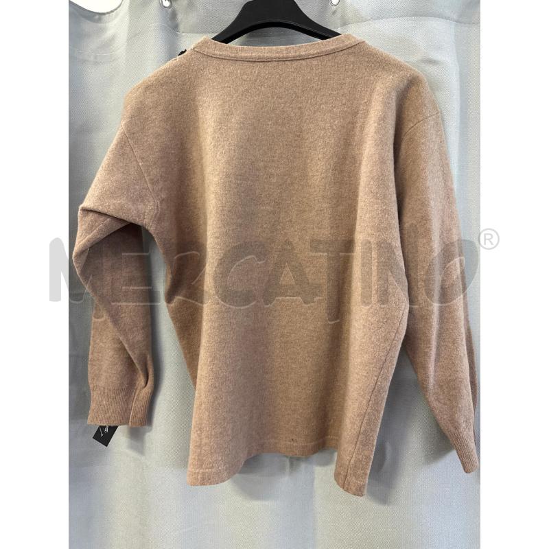 MAGLIA DONNA BLUMARINE FOLIES CIPRIA SCOLLO PERLINE NERE TG.46 | Mercatino dell'Usato Vinci - fraz. sovigliana 2