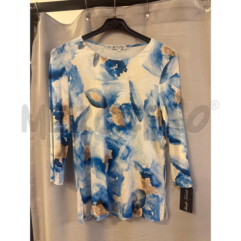 MAGLIA DONNA CARLA FERRONI PANNA AZZURRA TG.M | Mercatino dell'Usato Vinci - fraz. sovigliana 1