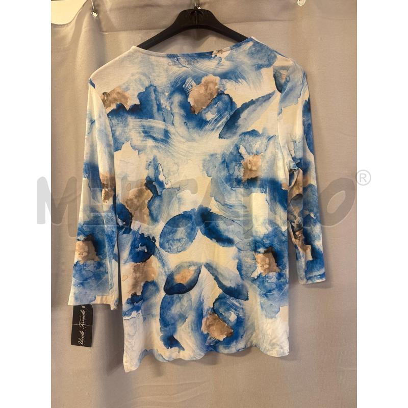 MAGLIA DONNA CARLA FERRONI PANNA AZZURRA TG.M | Mercatino dell'Usato Vinci - fraz. sovigliana 2