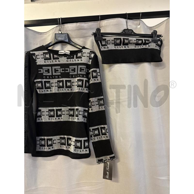 MAGLIA DONNA CELYN B + SCIARPA NERA ARGENTO TG.36 | Mercatino dell'Usato Vinci - fraz. sovigliana 1