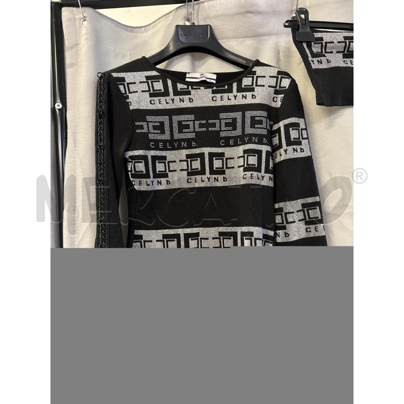 MAGLIA DONNA CELYN B + SCIARPA NERA ARGENTO TG.36 | Mercatino dell'Usato Vinci - fraz. sovigliana 2