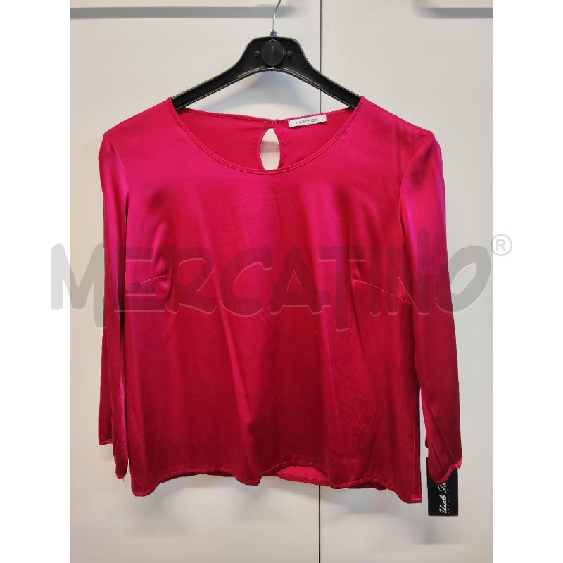 MAGLIA DONNA DELIA FERRARI ROSSA PORPORA TG.43 | Mercatino dell'Usato Vinci - fraz. sovigliana 1