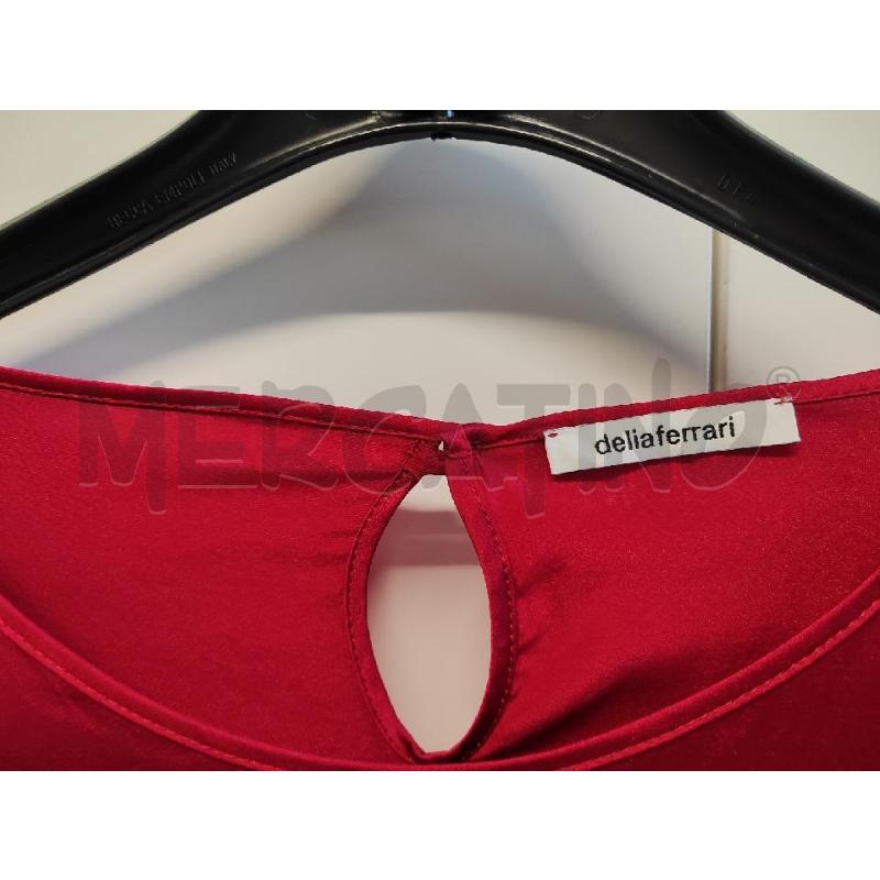 MAGLIA DONNA DELIA FERRARI ROSSA PORPORA TG.43 | Mercatino dell'Usato Vinci - fraz. sovigliana 2