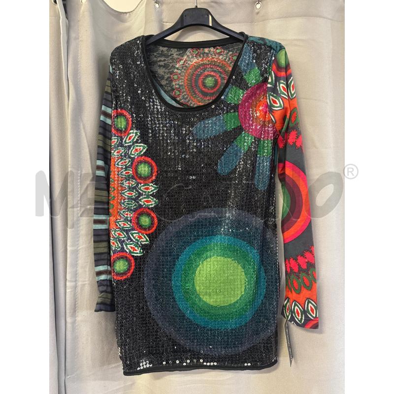 MAGLIA DONNA DESIGUAL DAVANTI PAILLETTES TG.L | Mercatino dell'Usato Vinci - fraz. sovigliana 1