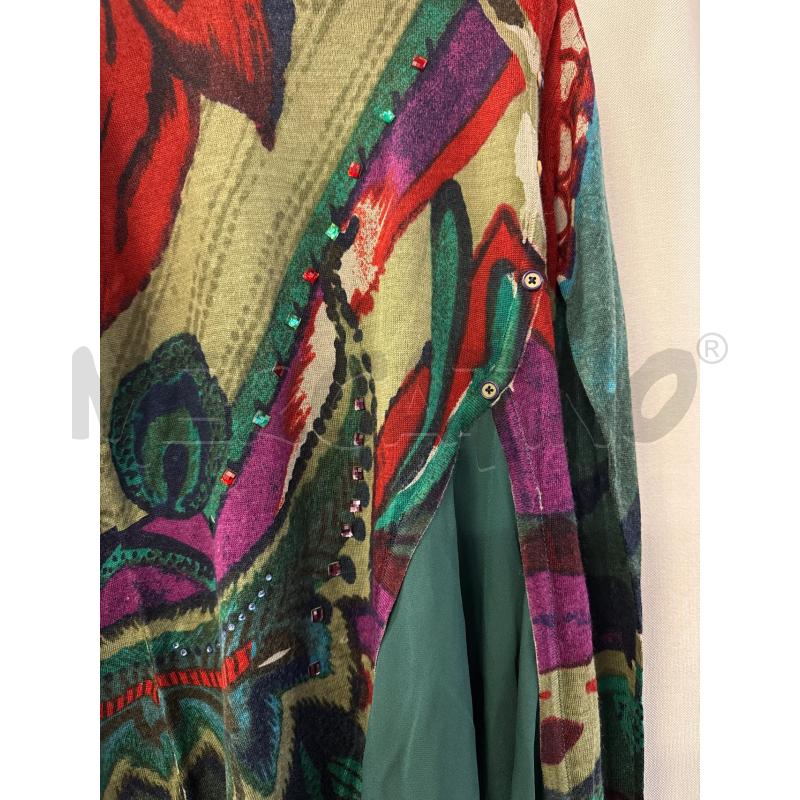 MAGLIA DONNA DESIGUAL FANTASIA VERDE COLLO ALTO TG.L | Mercatino dell'Usato Vinci - fraz. sovigliana 2