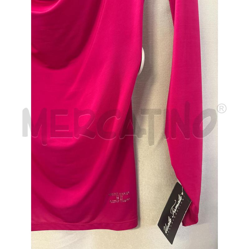 MAGLIA DONNA ELISABETTA FRANCHI ROSA MANICHE RIPRESE TG.42 | Mercatino dell'Usato Vinci - fraz. sovigliana 2