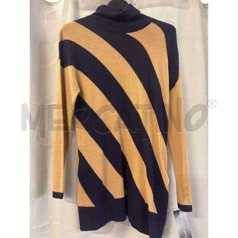 MAGLIA DONNA EMME MARELLA BEIGE VIOLA COLLO ALTO SENZA TAGLIA | Mercatino dell'Usato Vinci - fraz. sovigliana 1