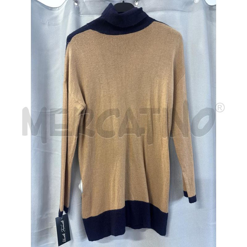 MAGLIA DONNA EMME MARELLA BEIGE VIOLA COLLO ALTO SENZA TAGLIA | Mercatino dell'Usato Vinci - fraz. sovigliana 3