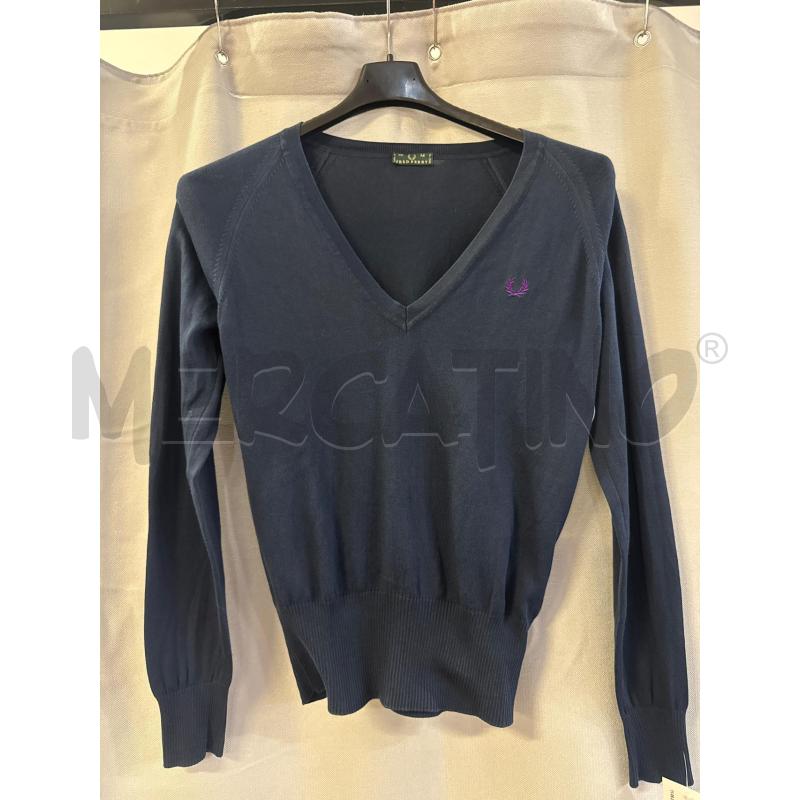 MAGLIA DONNA FRED PERRY BLU SCOLLO A V TG.M | Mercatino dell'Usato Vinci - fraz. sovigliana 1