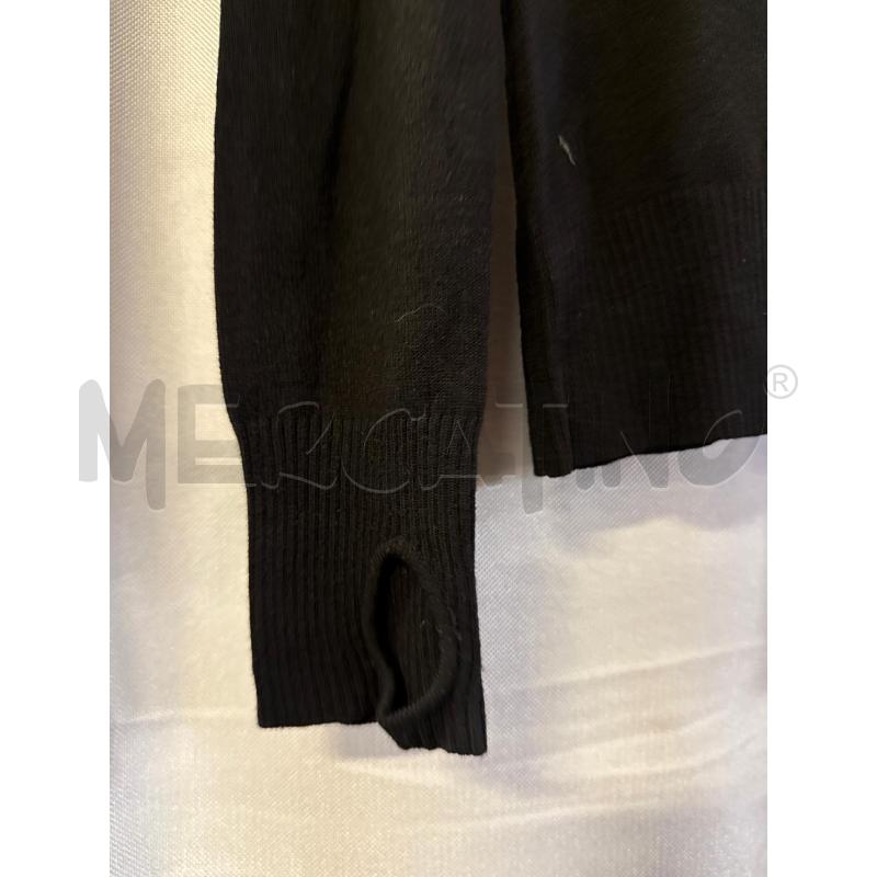 MAGLIA DONNA GUESS NERA SCRITTA PAILLETTES LACCINI SPALLE  | Mercatino dell'Usato Vinci - fraz. sovigliana 2