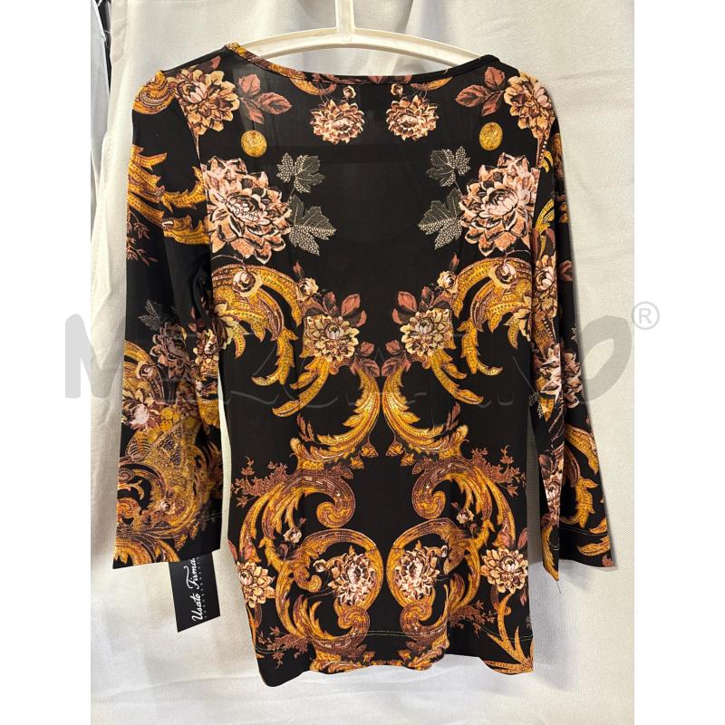 MAGLIA DONNA JUST CAVALLI NERA FIORI DORATI TG.L | Mercatino dell'Usato Vinci - fraz. sovigliana 2