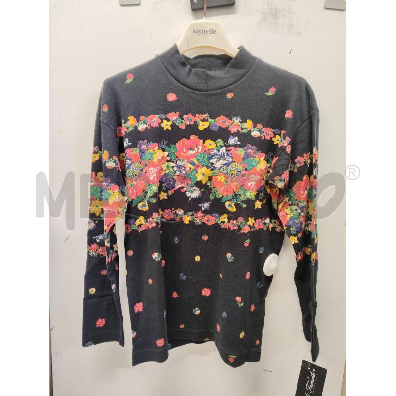 MAGLIA DONNA KENZO NERA FIORI ROSSI TG.M | Mercatino dell'Usato Vinci - fraz. sovigliana 1