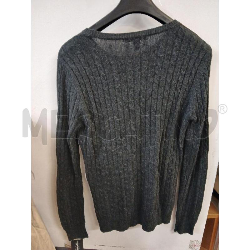 MAGLIA DONNA LAUREN GRIGIA LANA TRECCE TG.L | Mercatino dell'Usato Vinci - fraz. sovigliana 3