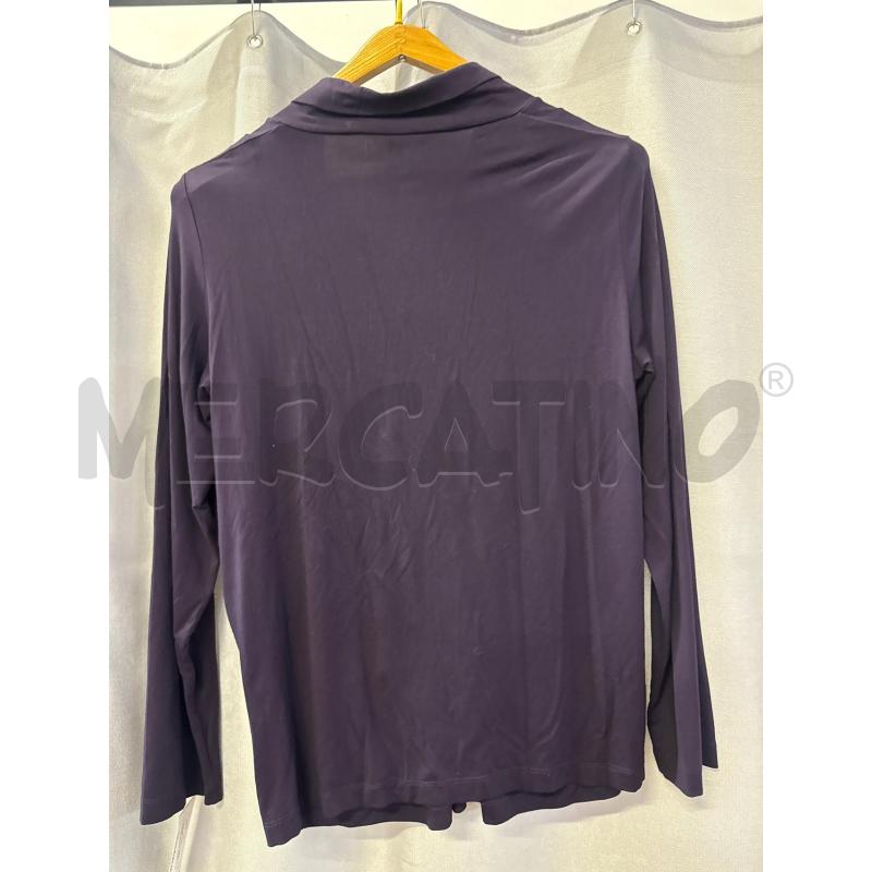 MAGLIA DONNA MARINA RINALDI VIOLA TG.M BOTTONCINI E SCIARPA | Mercatino dell'Usato Vinci - fraz. sovigliana 2