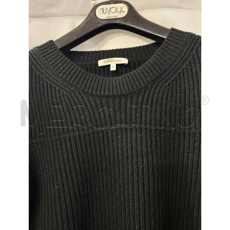 MAGLIA DONNA PATRIZIA PEPE NERA COSTIN ETG.0 PARICOLLO | Mercatino dell'Usato Vinci - fraz. sovigliana 2